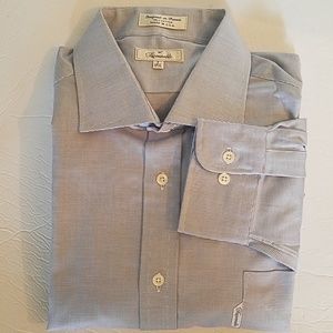 Faconnable Micro-checkered Patterned Dress Shirt